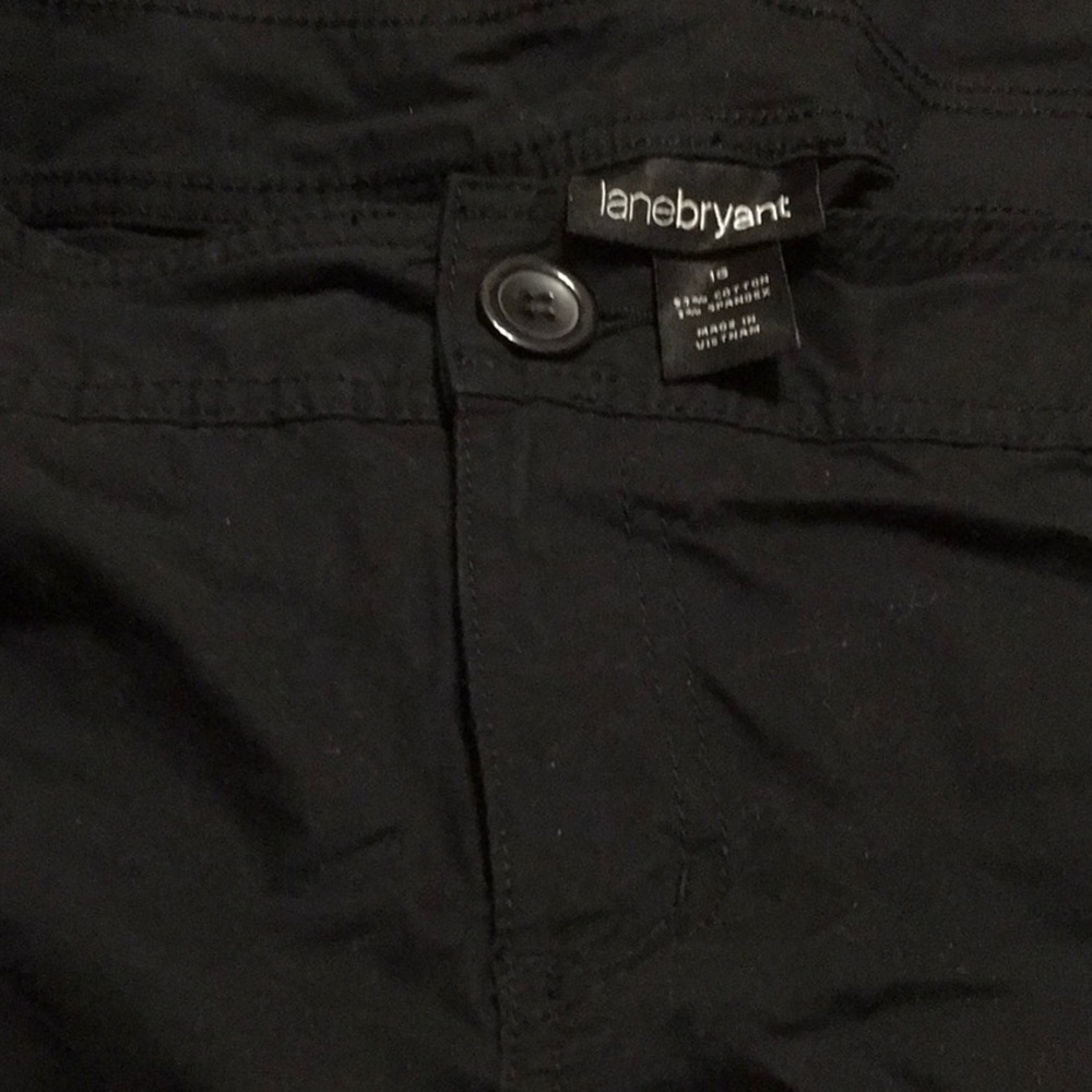 Lane Bryant,Bermuda Shorts, size 16, Black, Cotton with stretch. 4 pockets